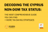 Shanda Consult: Full Financial Case Study of the Cyprus Non-Dom Tax Status